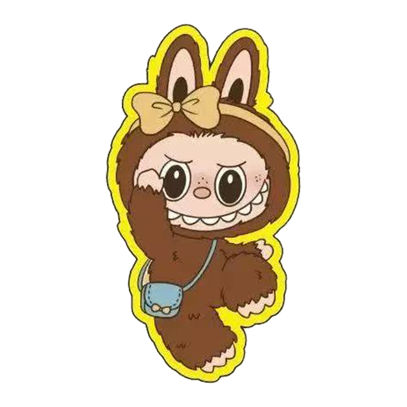 LABUBU足金999卡通金箔手机贴