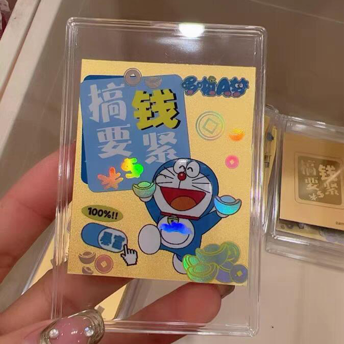 Doraemon cartoon gold foil mobile phone sticker