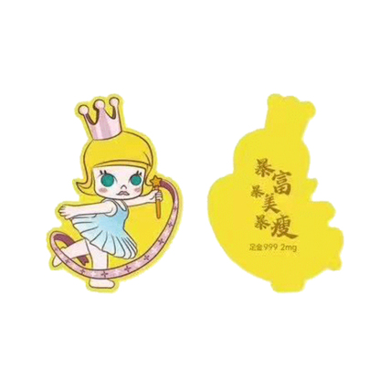 LABUBU足金999卡通金箔手机贴