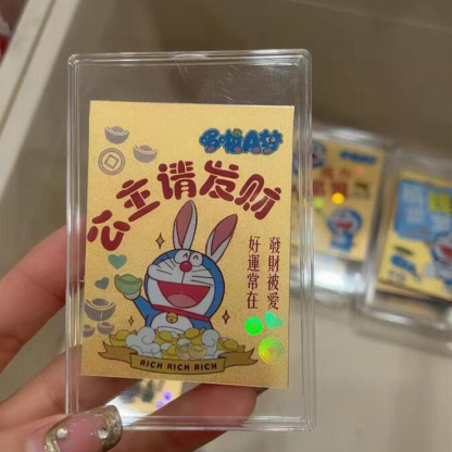 Doraemon cartoon gold foil mobile phone sticker