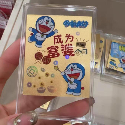 Doraemon cartoon gold foil mobile phone sticker
