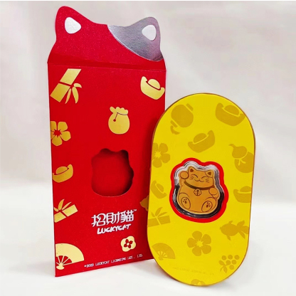 Gold foil mobile phone sticker，Lucky Cat