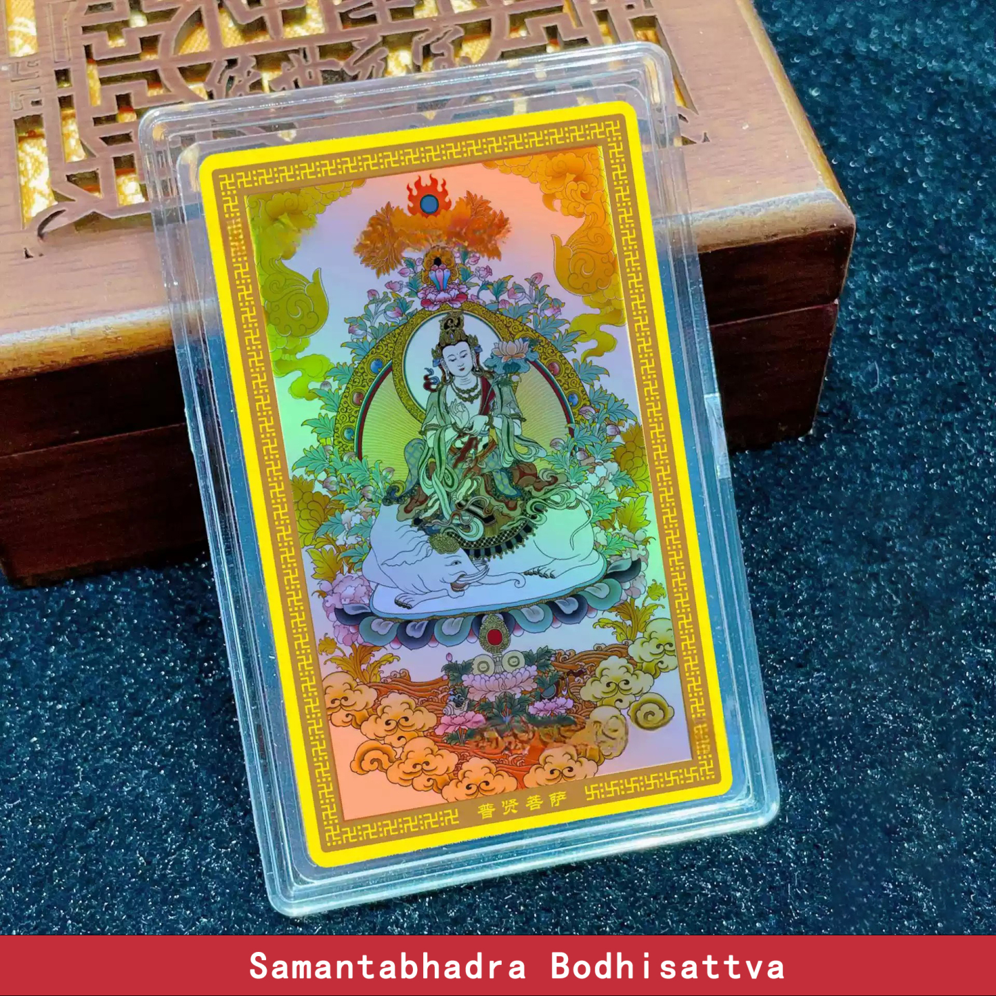 Colorful Craft Gold Foil Thangka Phone Sticker of the Guardian Buddhas Corresponding to the Twelve Chinese Zodiac Signs 