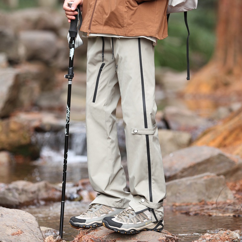 戶外登山褲男2025新款秋季薄款防風防水衝鋒褲休閒運動傘兵褲子男
