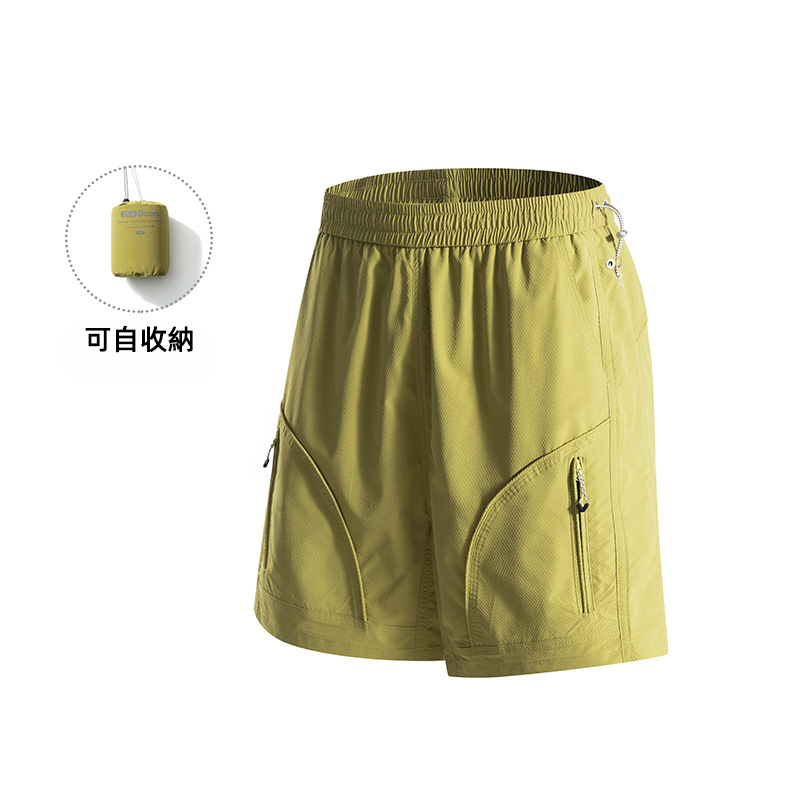 潮牌夏季戶外運動短褲男多口袋輕薄速幹可自收納情侶五分褲