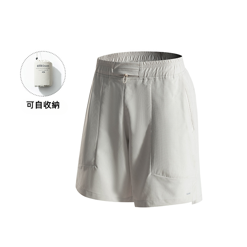 潮牌戶外短褲男夏季速乾運動休閒百搭寬鬆輕薄五分褲可收納