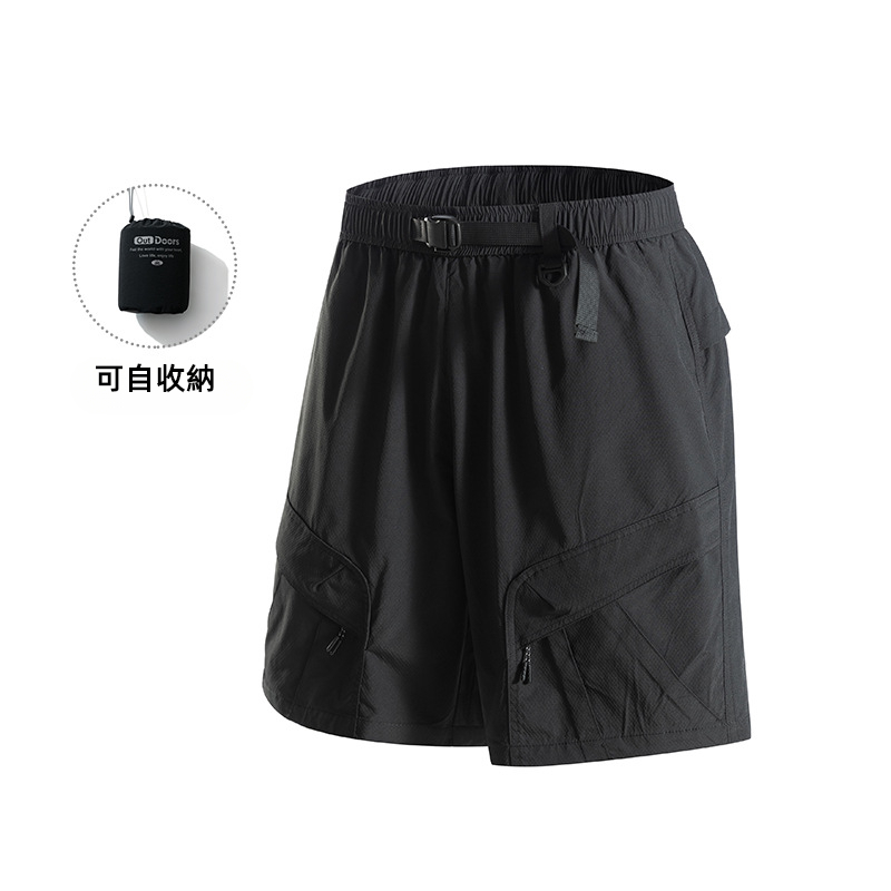 潮牌戶外短褲男夏季百搭休閒運動輕薄透氣寬鬆可收納五分褲