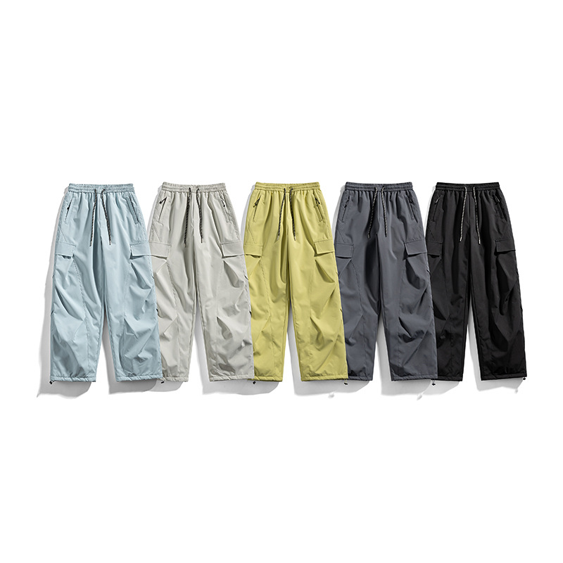 潮牌秋冬戶外防風加厚滑雪褲男女款防潑水保暖衝鋒褲工裝褲