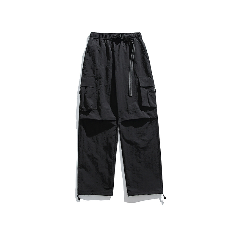 潮牌戶外登山三防潑水工裝褲男女寬鬆輕量化耐磨徒步機能褲