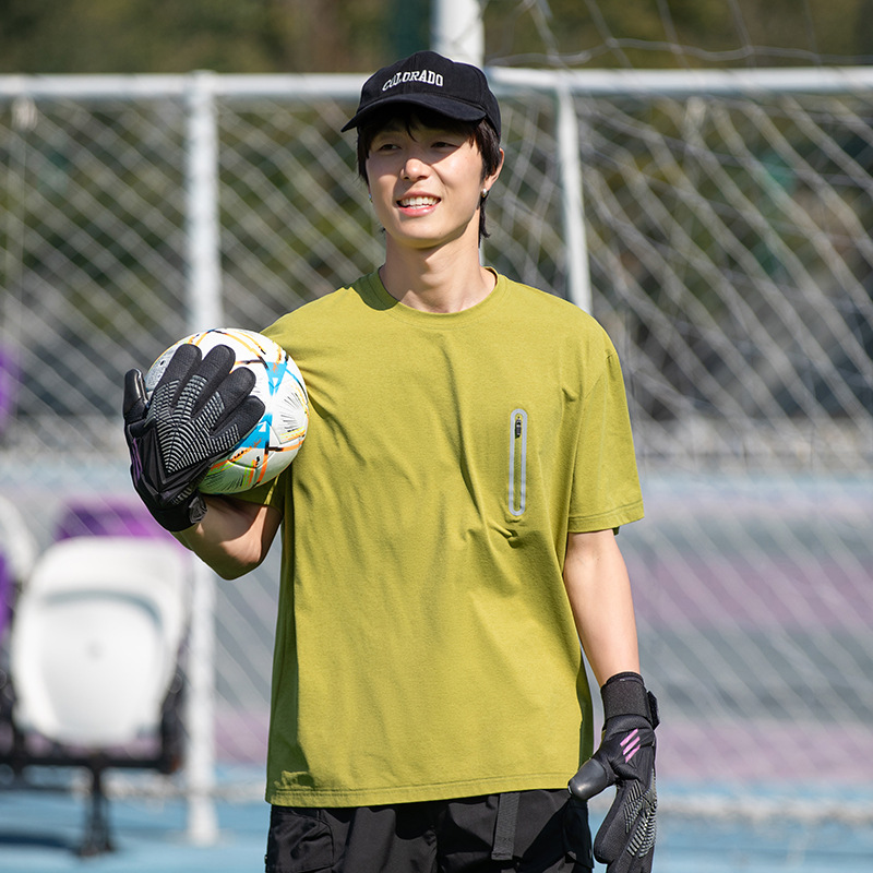 潮牌戶外運動短袖男輕薄冰絲涼感防曬速乾健身跑步情侶T恤