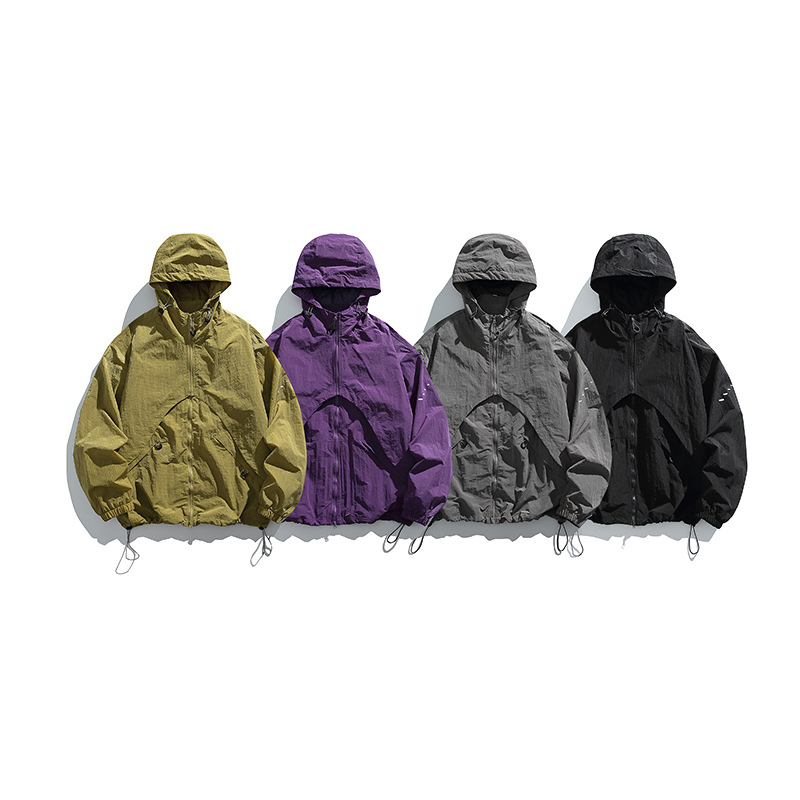 IZEXX潮牌戶外登山三防潑水真兩件可拆卸風殼衝鋒衣夾克秋季外套