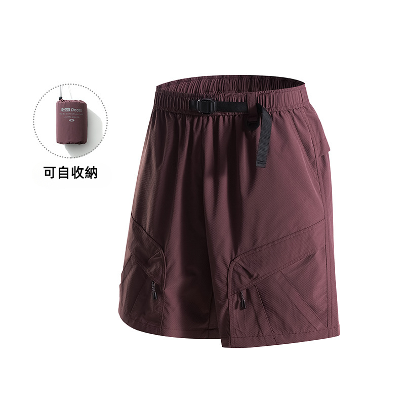 潮牌戶外短褲男夏季百搭休閒運動輕薄透氣寬鬆可收納五分褲