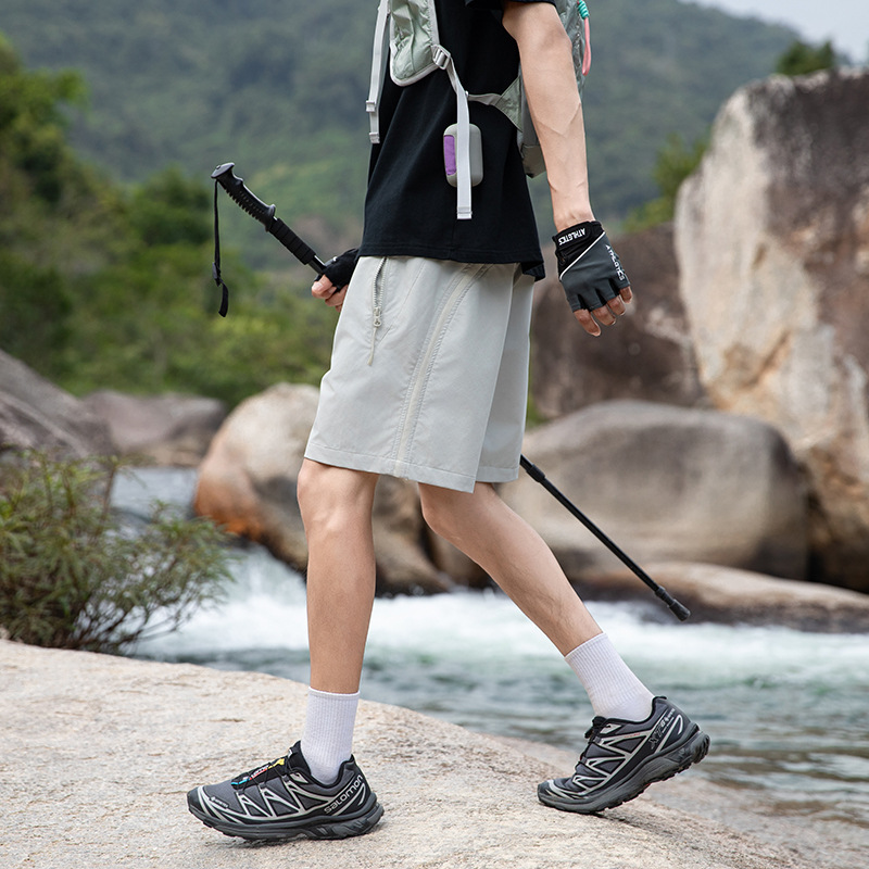 潮牌戶外短褲男夏季運動百搭休閒速幹輕薄透氣可收納五分褲