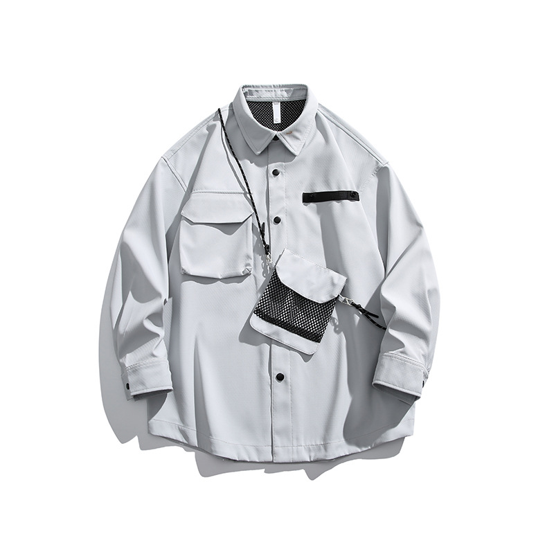 IZEXX潮牌山系三防衝鋒上衣大口袋防水防風戶外機能風襯衫男女款