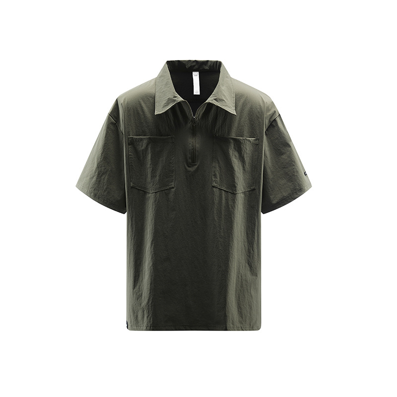 IZEXX潮牌戶外短袖男UPF50 夏季山系防紫外線百搭休閒速乾情侶T恤