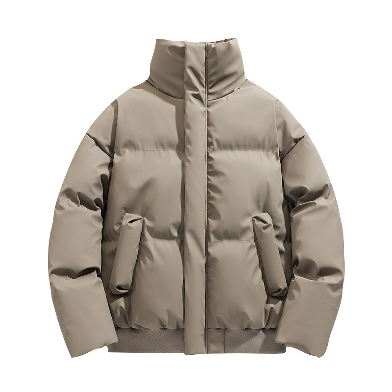 潮牌秋冬美式加厚夾克棉服男立領保暖麪包服高街痞帥皮棉衣