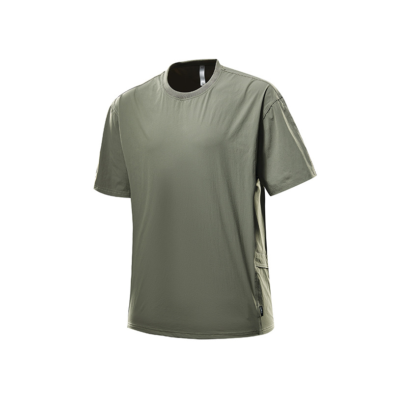 IZEXX潮牌戶外短袖男UPF50 山系夏季速乾百搭休閒輕薄透氣情侶T恤