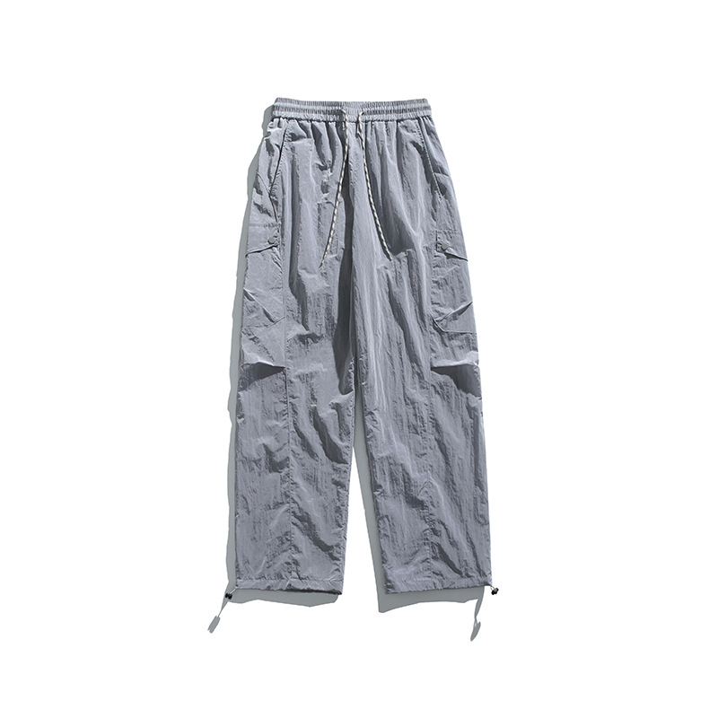 潮牌戶外金屬尼龍三防潑水工裝褲男輕量化徒步運動休閒褲子