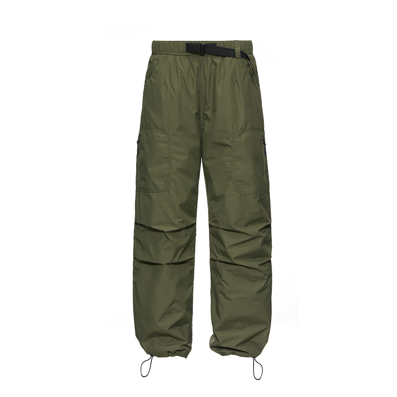 潮牌工裝羽絨褲男外穿冬季保暖直筒防風登山褲休閒情侶長褲