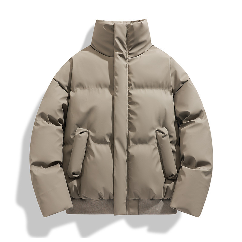 潮牌秋冬美式加厚夾克棉服男立領保暖麪包服高街痞帥皮棉衣