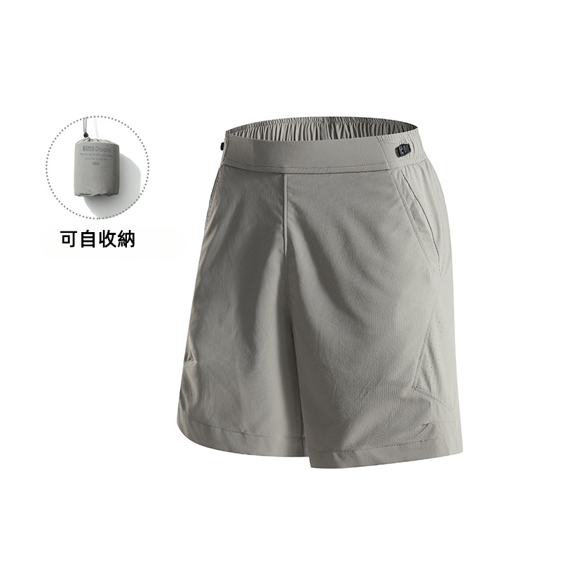 潮牌戶外短褲男夏季百搭休閒運動寬鬆輕薄五分褲可收納短褲