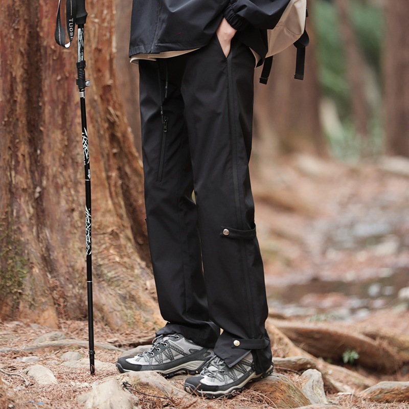 戶外登山褲男2025新款秋季薄款防風防水衝鋒褲休閒運動傘兵褲子男