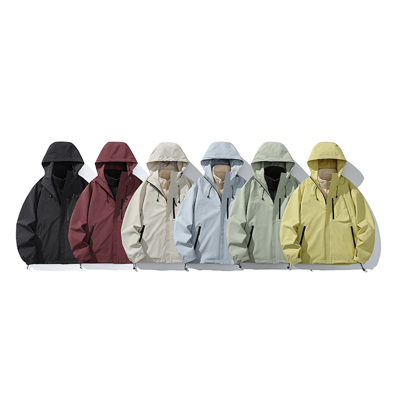 潮牌戶外運動防風三合一衝鋒衣輕薄羽絨服男女款搖粒絨外套