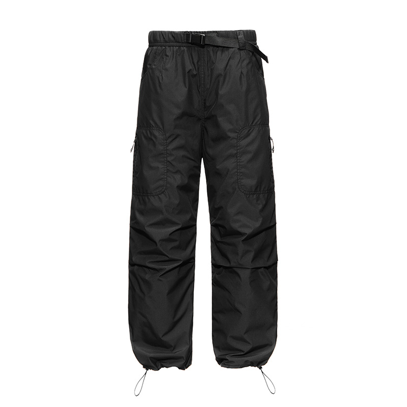 潮牌工裝羽絨褲男外穿冬季保暖直筒防風登山褲休閒情侶長褲