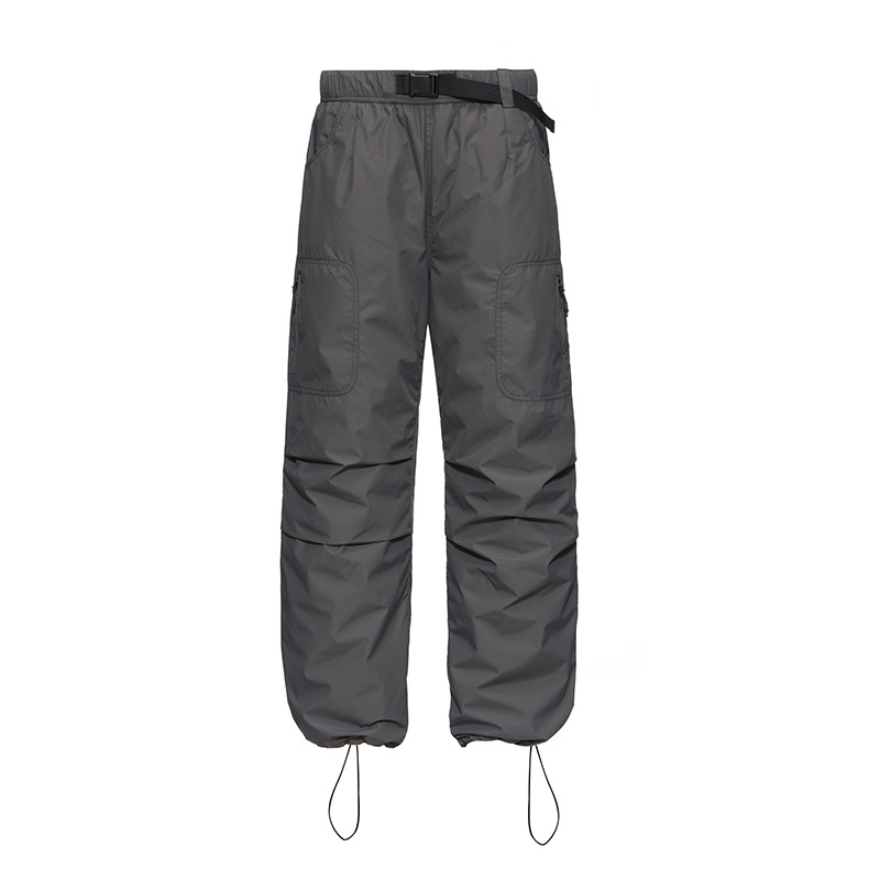 潮牌工裝羽絨褲男外穿冬季保暖直筒防風登山褲休閒情侶長褲