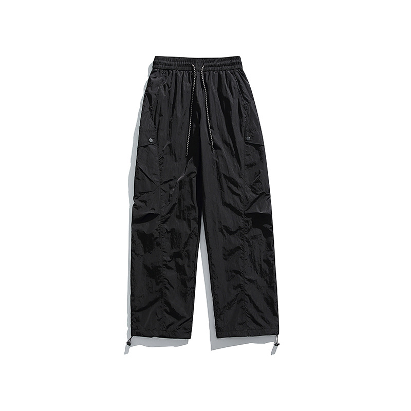 潮牌戶外金屬尼龍三防潑水工裝褲男輕量化徒步運動休閒褲子