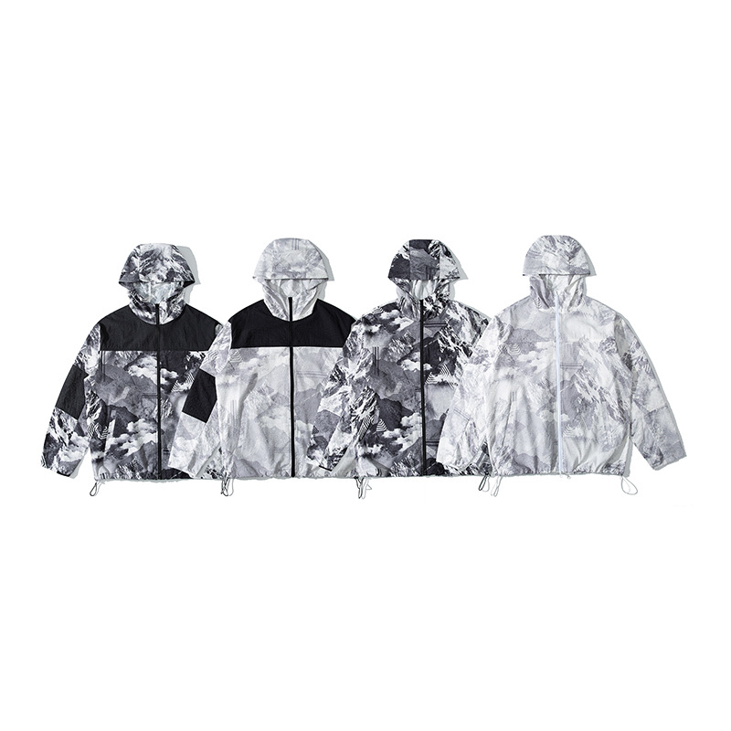 潮牌山系戶外運動防曬衣防紫外線UPF100輕薄涼感連帽皮膚衣