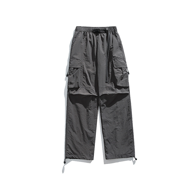 潮牌戶外登山三防潑水工裝褲男女寬鬆輕量化耐磨徒步機能褲