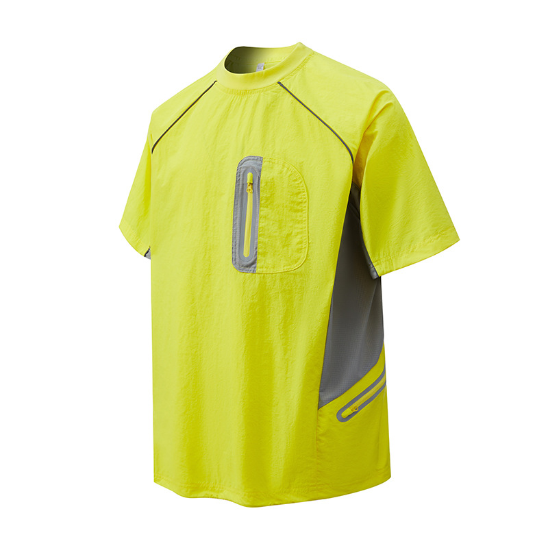 潮牌夏季戶外三防運動短袖短褲套裝男多口袋輕薄圓領T恤上衣