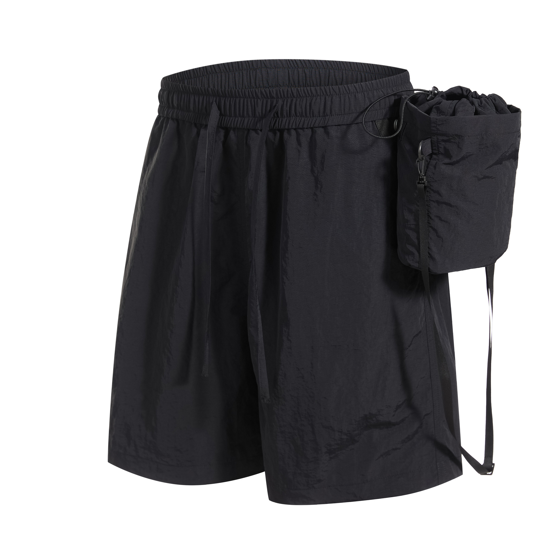 潮牌夏季線條設計速幹短袖T恤短褲套裝男圓領情侶運動五分褲