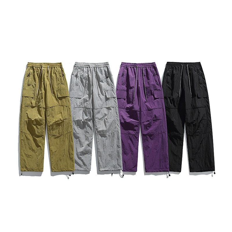 潮牌戶外登山三防潑水速幹衝鋒褲春秋季徒步機能傘兵工裝褲