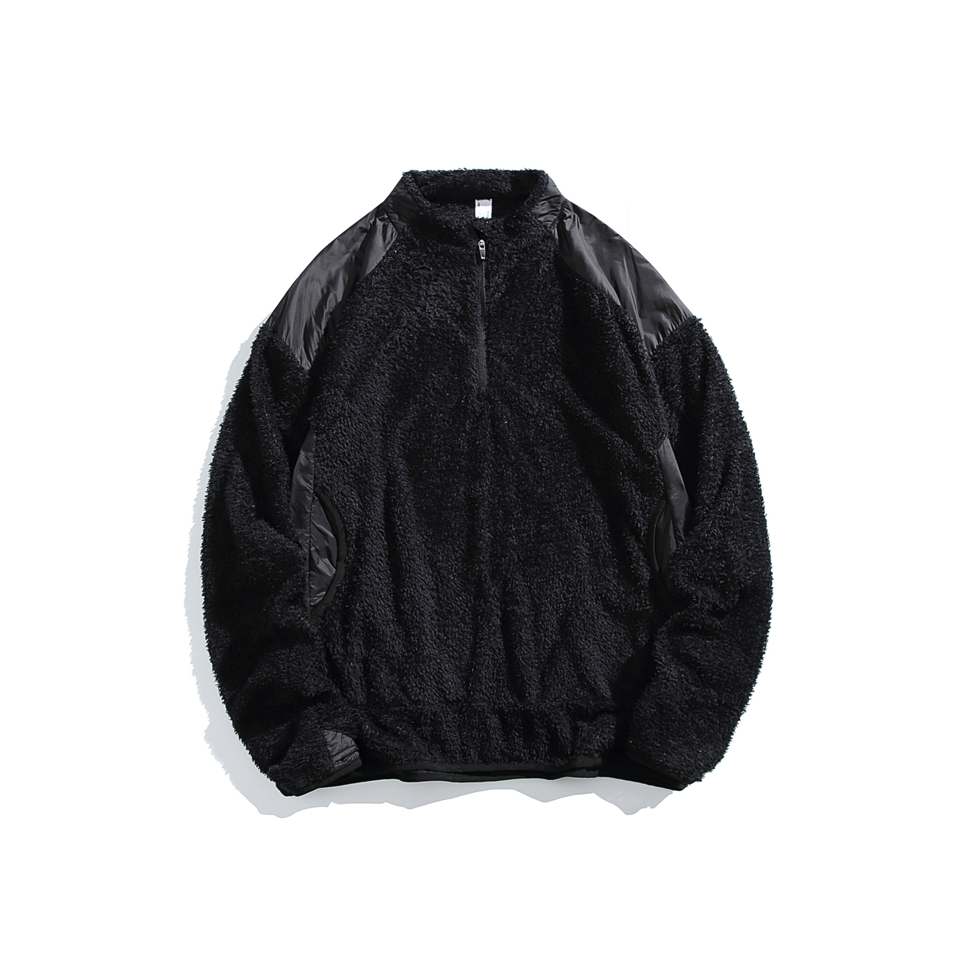 潮牌冬季恆溫保暖輕量化呼吸絨立領衛衣男女款寬鬆戶外運動