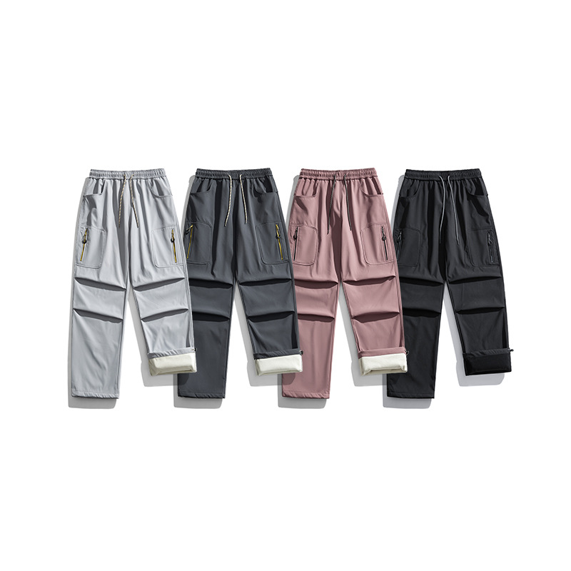 潮牌戶外登山耐磨三防潑水衝鋒褲男女徒步速幹直筒工裝褲子