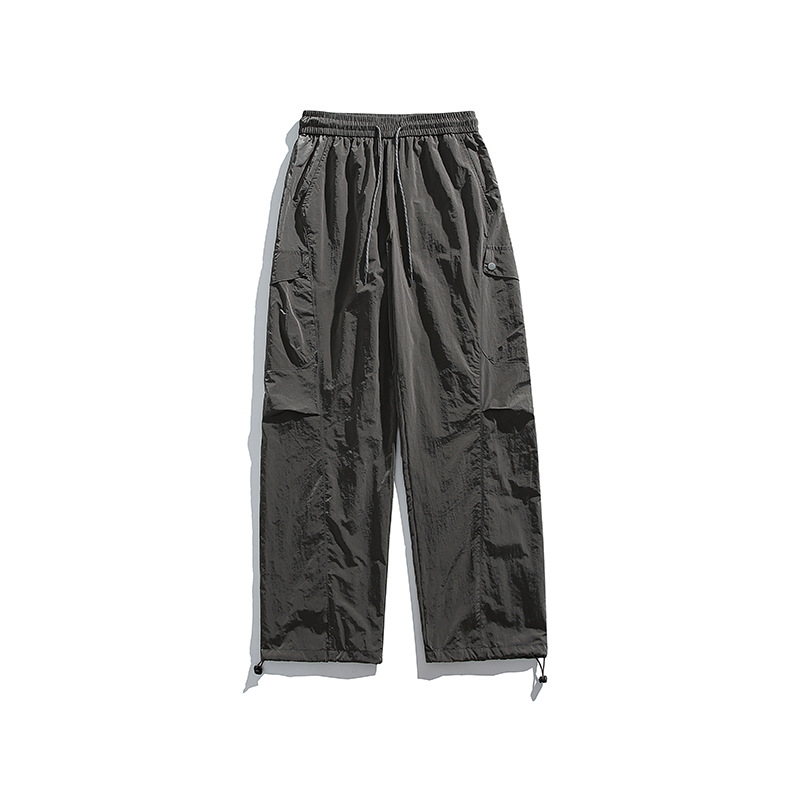 潮牌戶外金屬尼龍三防潑水工裝褲男輕量化徒步運動休閒褲子