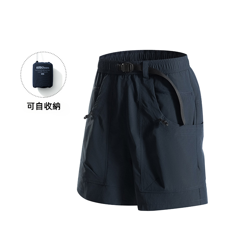 潮牌戶外男短褲夏季山系百搭休閒輕薄透氣寬鬆可收納五分褲