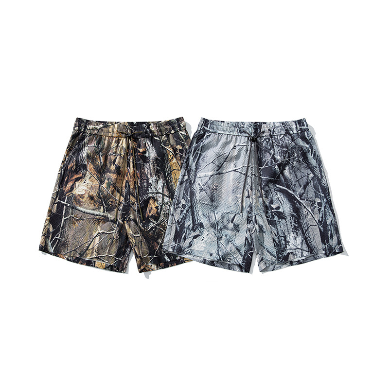 潮牌戶外防曬短褲男UPF100 百搭休閒輕薄透氣可收納五分褲