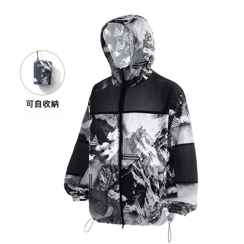 潮牌山系戶外運動防曬衣防紫外線UPF100輕薄涼感連帽皮膚衣