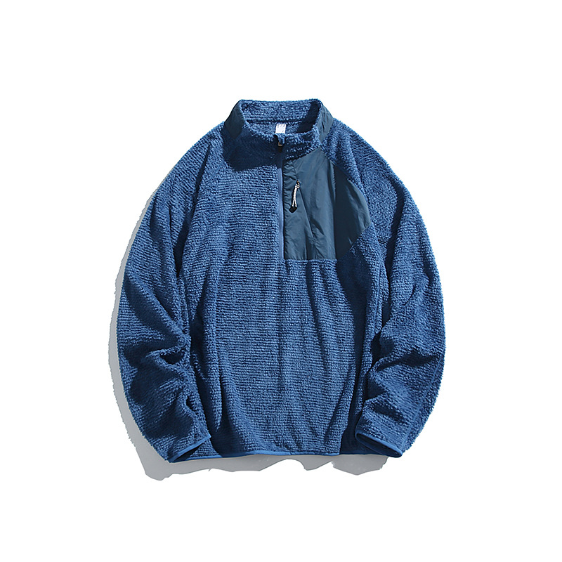 潮牌戶外長袖衛衣男女保暖抗菌恆溫百搭立領純色情侶半高領