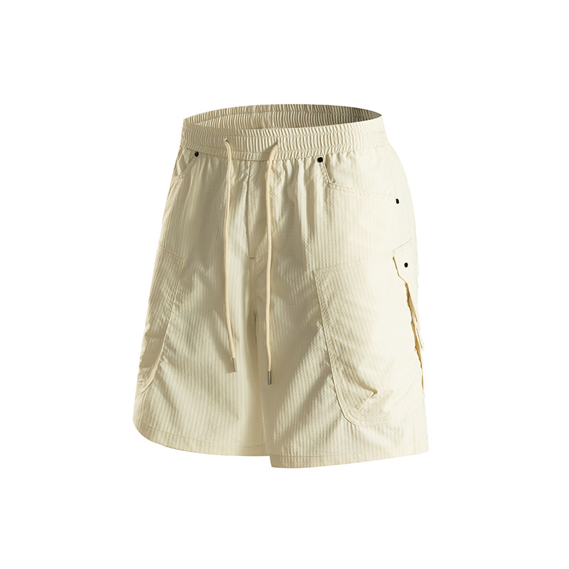 潮牌戶外山系夏季三防百搭休閒運動輕薄五分褲防水男短褲