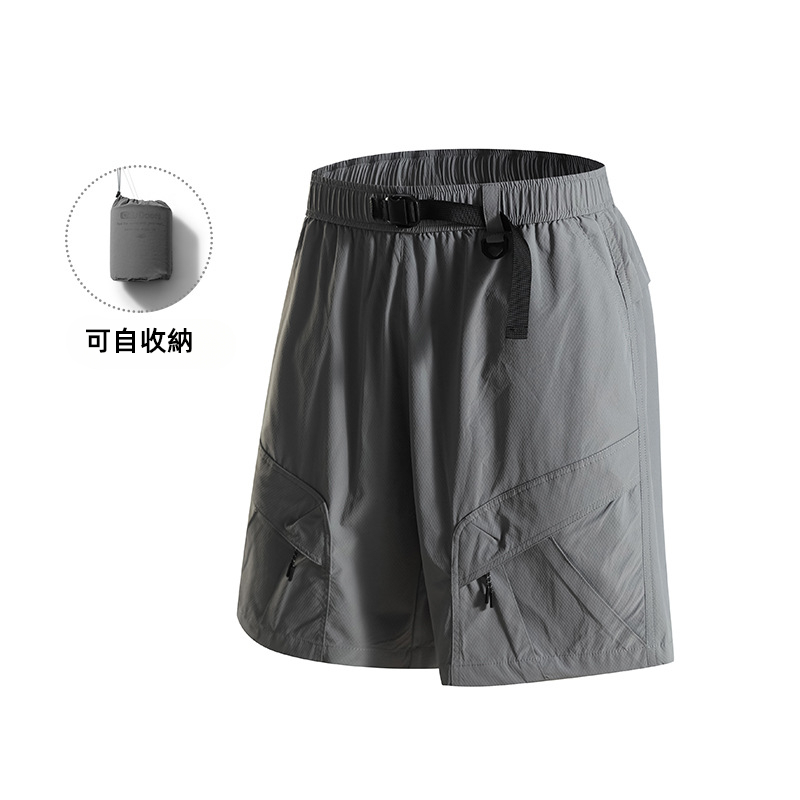 潮牌戶外短褲男夏季百搭休閒運動輕薄透氣寬鬆可收納五分褲