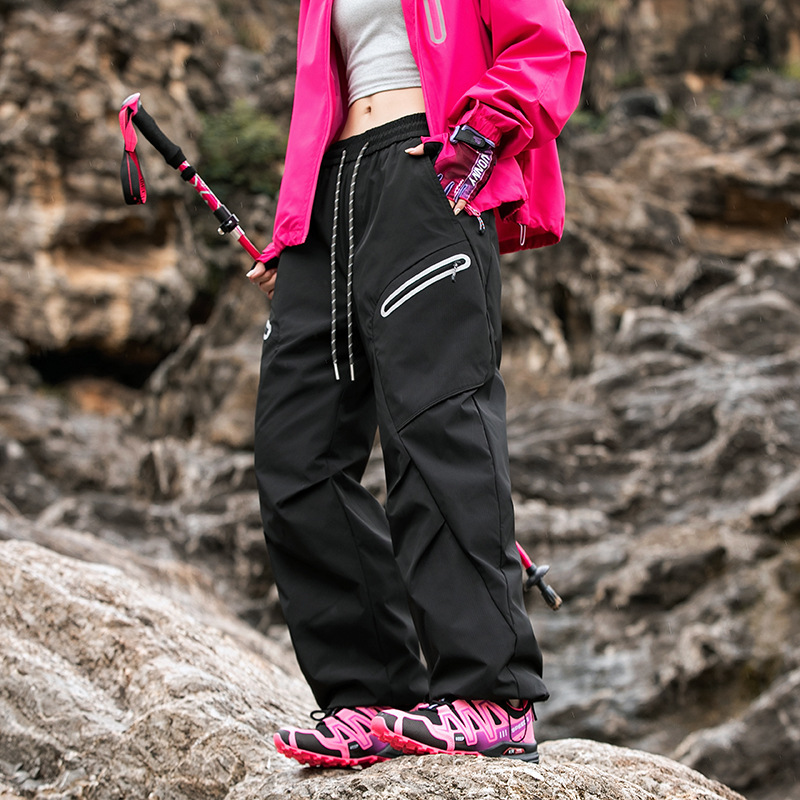 潮牌秋冬戶外加厚保暖滑雪褲男女款防風防潑水工裝褲衝鋒褲
