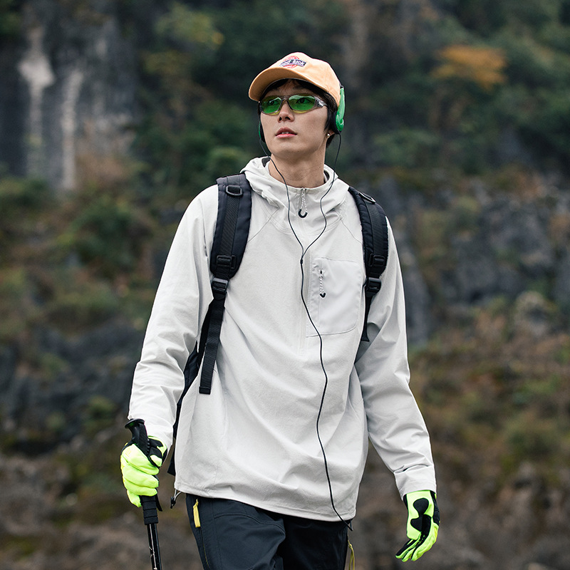 潮牌山系戶外運動衝鋒速乾長袖T恤鳥家防水登山健身休閒上衣