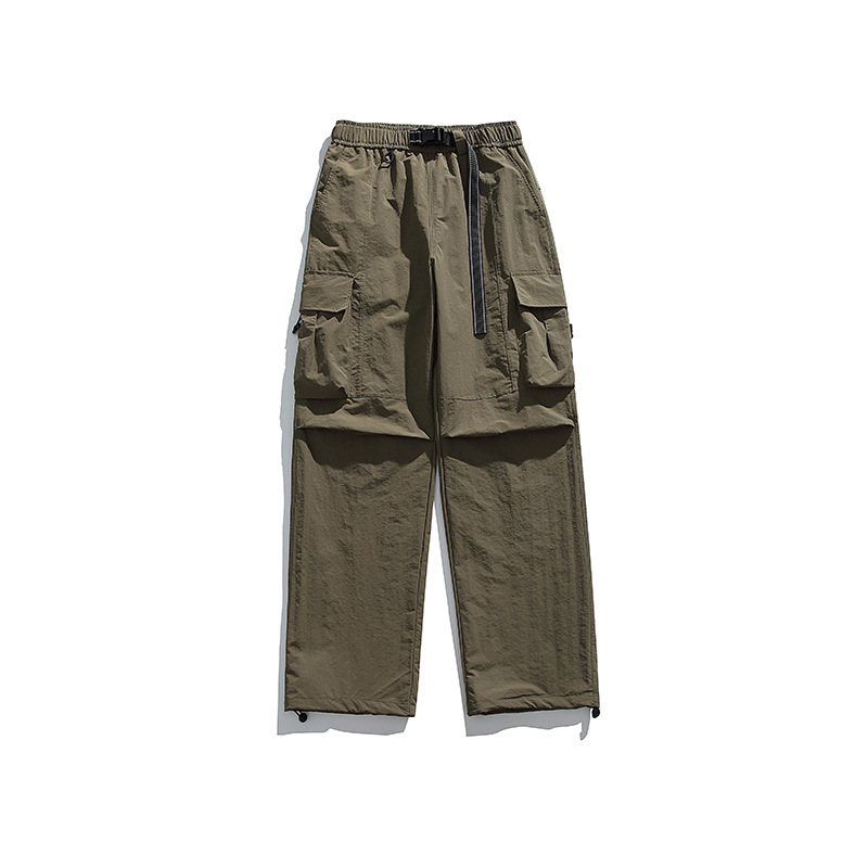 潮牌戶外登山三防潑水工裝褲男女寬鬆輕量化耐磨徒步機能褲