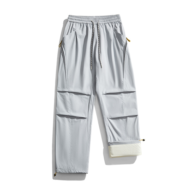 潮牌戶外登山褲休閒男士加絨秋冬季寬鬆束腳休閒潮流衝鋒褲