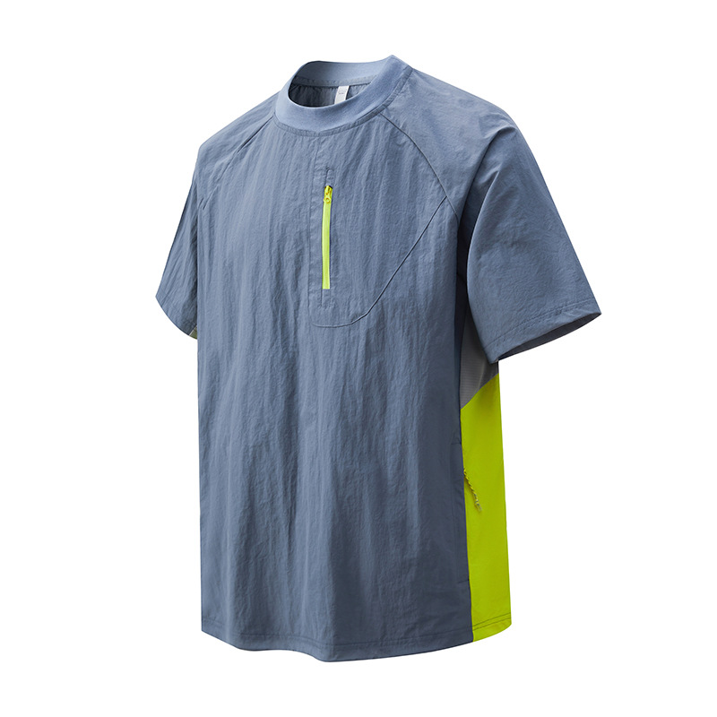 潮牌夏季戶外運動套裝輕薄速幹T恤短袖男防紫外線跑步短褲