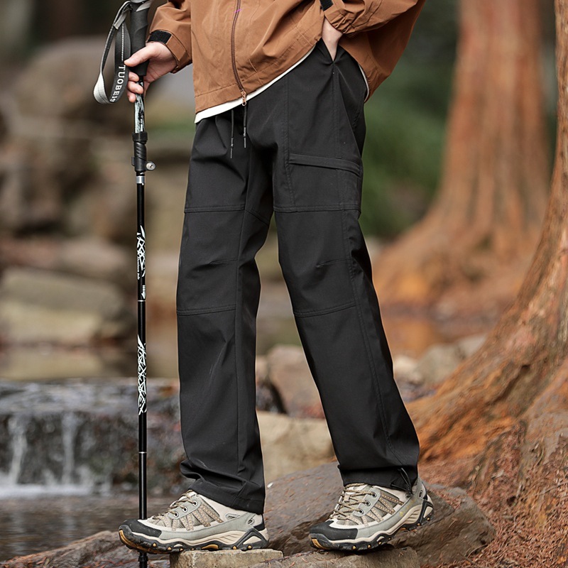 山系衝鋒褲男士2025年春秋新款戶外爬山防水工裝直筒高街傘兵長褲